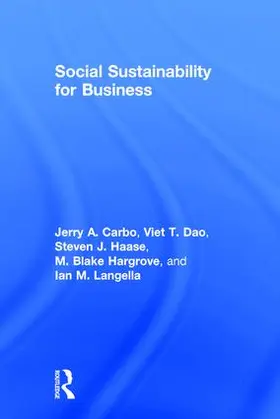 Carbo / Dao / Haase |  Social Sustainability for Business | Buch |  Sack Fachmedien