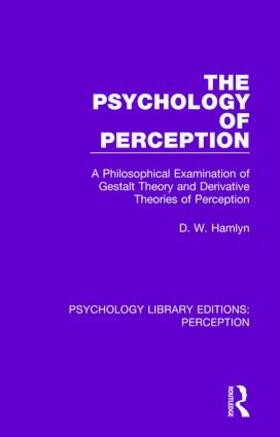 Hamlyn |  The Psychology of Perception | Buch |  Sack Fachmedien