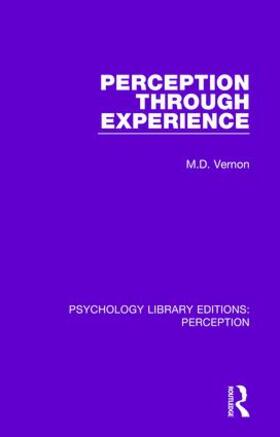Vernon |  Perception Through Experience | Buch |  Sack Fachmedien