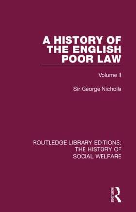 Nicholls |  A History of the English Poor Law | Buch |  Sack Fachmedien