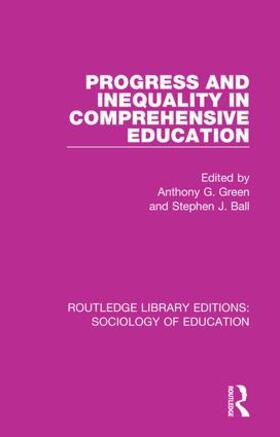 Green / Ball |  Progress and Inequality in Comprehensive Education | Buch |  Sack Fachmedien