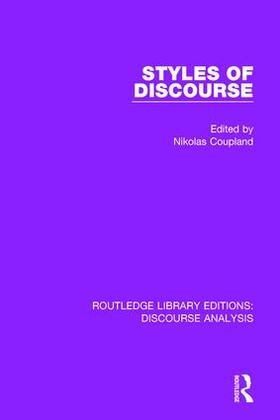 Coupland |  Styles of Discourse | Buch |  Sack Fachmedien