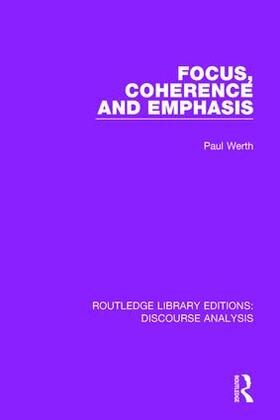 Werth |  Focus, Coherence and Emphasis | Buch |  Sack Fachmedien