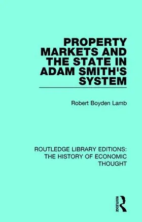 Lamb |  Property Markets and the State in Adam Smith's System | Buch |  Sack Fachmedien