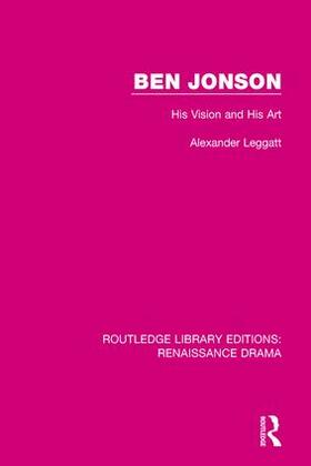 Leggatt |  Ben Jonson | Buch |  Sack Fachmedien