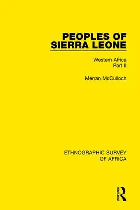 McCulloch |  Peoples of Sierra Leone | Buch |  Sack Fachmedien