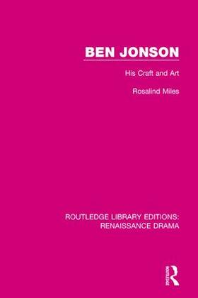 Miles | Ben Jonson | Buch | 978-1-138-24421-4 | sack.de