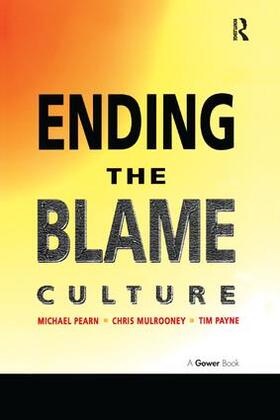 Pearn / Mulrooney |  Ending the Blame Culture | Buch |  Sack Fachmedien