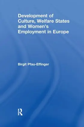 Pfau-Effinger |  Development of Culture, Welfare States and Women's Employment in Europe | Buch |  Sack Fachmedien