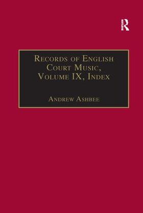 Ashbee |  Records of English Court Music | Buch |  Sack Fachmedien