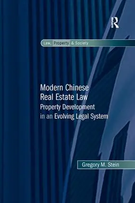 Stein |  Modern Chinese Real Estate Law | Buch |  Sack Fachmedien