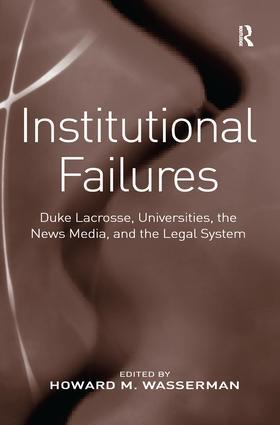 Wasserman |  Institutional Failures | Buch |  Sack Fachmedien