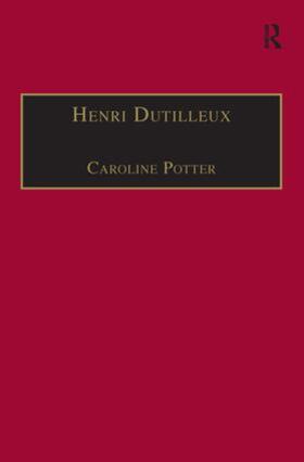 Potter |  Henri Dutilleux | Buch |  Sack Fachmedien