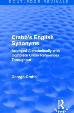 Crabb |  : Crabb's English Synonyms (1916) | Buch |  Sack Fachmedien