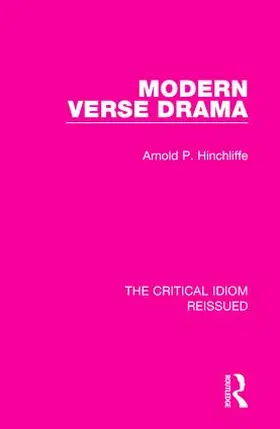 Hinchliffe |  Modern Verse Drama | Buch |  Sack Fachmedien