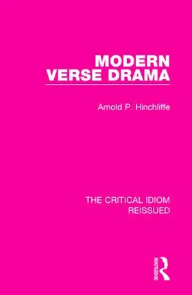 Hinchliffe |  Modern Verse Drama | Buch |  Sack Fachmedien