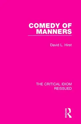 Hirst |  Comedy of Manners | Buch |  Sack Fachmedien