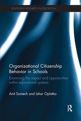 Somech / Oplatka |  Organizational Citizenship Behavior in Schools | Buch |  Sack Fachmedien