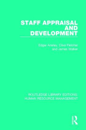 Anstey / Fletcher / Walker | Staff Appraisal and Development | Buch | 978-1-138-29371-7 | sack.de