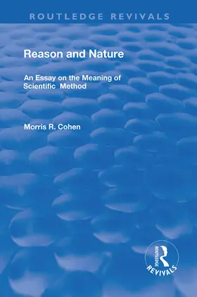 Cohen |  Reason and Nature | Buch |  Sack Fachmedien