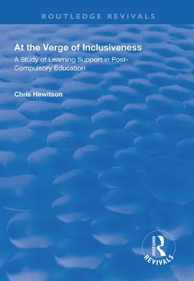 Hewitson |  At the Verge of Inclusiveness | Buch |  Sack Fachmedien