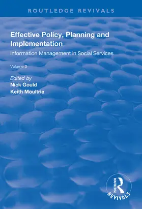 Gould / Moultrie |  Effective Policy, Planning and Implementation | Buch |  Sack Fachmedien