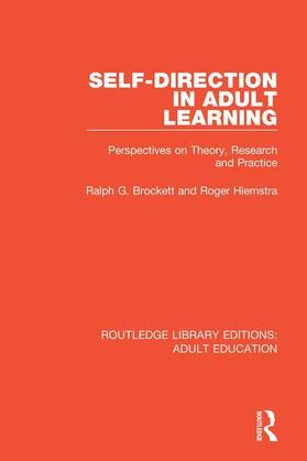 Brockett / Hiemstra |  Self-direction in Adult Learning | Buch |  Sack Fachmedien