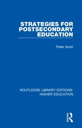 Scott |  Strategies for Postsecondary Education | Buch |  Sack Fachmedien