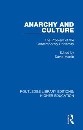 Martin |  Anarchy and Culture | Buch |  Sack Fachmedien