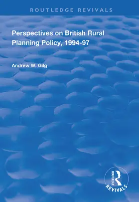 Gilg |  Perspectives on British Rural Planning Policy, 1994-97 | Buch |  Sack Fachmedien