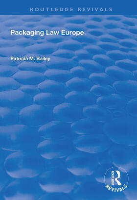 Patricia M. |  Packaging Law Europe | Buch |  Sack Fachmedien