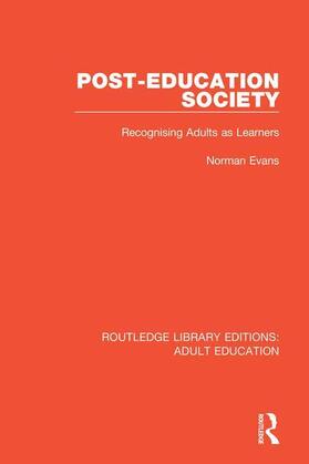 Evans |  Post-Education Society | Buch |  Sack Fachmedien