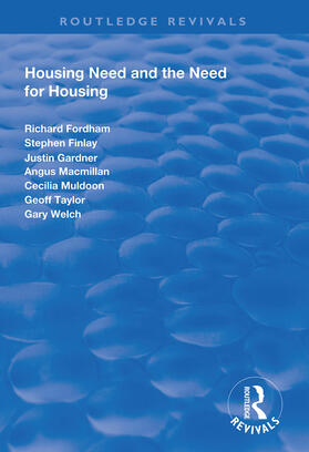 Fordham / Finlay / Gardener |  Housing Need and the Need for Housing | Buch |  Sack Fachmedien