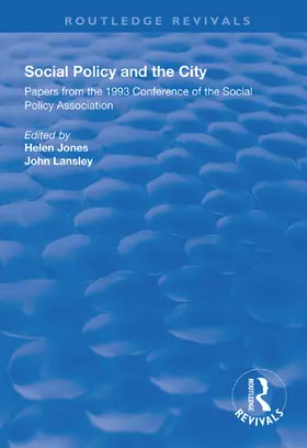 Jones / Lansley |  Social Policy and the City | Buch |  Sack Fachmedien