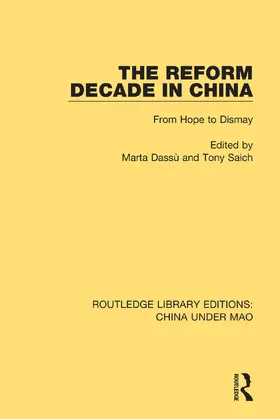 Dassù / Saich |  The Reform Decade in China | Buch |  Sack Fachmedien