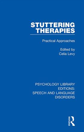 Levy |  Stuttering Therapies | Buch |  Sack Fachmedien