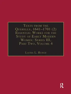 Runge |  Texts from the Querelle, 1641-1701 (2) | Buch |  Sack Fachmedien