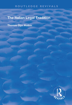 Watkin |  The Italian Legal Tradition | Buch |  Sack Fachmedien