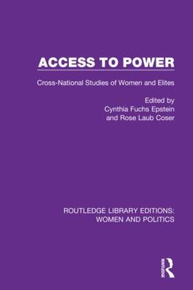 Epstein / Coser |  Access to Power | Buch |  Sack Fachmedien