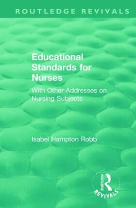 Robb |  Educational Standards for Nurses | Buch |  Sack Fachmedien