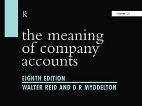 Reid |  The Meaning of Company Accounts | Buch |  Sack Fachmedien