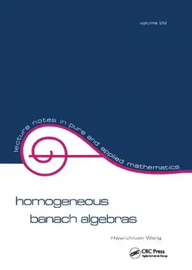 Wang |  Homogeneous Banach Algebras | Buch |  Sack Fachmedien