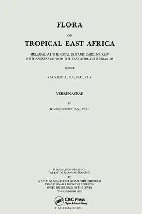 Verdcourt / Pollhill |  Flora of Tropical East Africa - Verbenaceae (1992) | Buch |  Sack Fachmedien