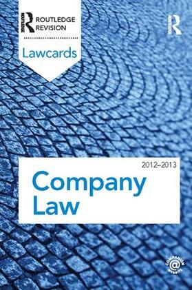 Routledge |  Company Lawcards 2012-2013 | Buch |  Sack Fachmedien