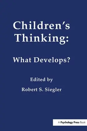 Siegler |  Children's Thinking | Buch |  Sack Fachmedien