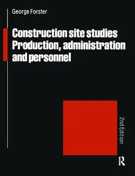 Forster |  Construction Site Studies | Buch |  Sack Fachmedien