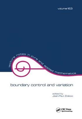 Zolesio |  Boundary Control and Variation | Buch |  Sack Fachmedien