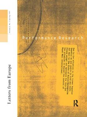 Allsopp / Gough / MacDonald |  Performance Research: Letters from Europe | Buch |  Sack Fachmedien