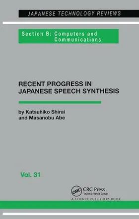 Shirai |  Japanese Speech Synthesis | Buch |  Sack Fachmedien