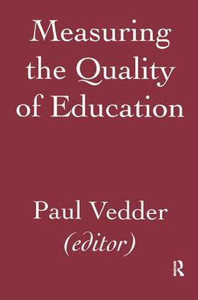 Vedder |  Measuring the Quality of Education | Buch |  Sack Fachmedien